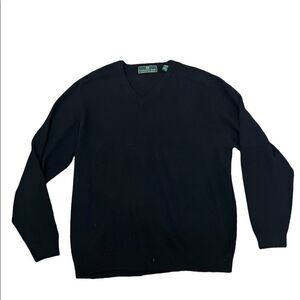 Embassy cashmere sweater crew neck black size xl black mens